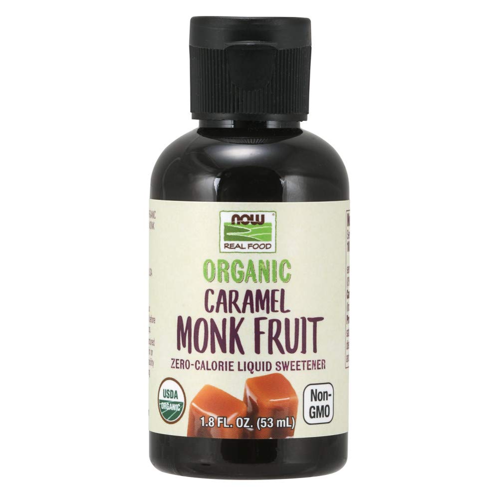 NOW Foods, Organic Liquid Monk Fruit, Pumpkin Spice, Zero-Calorie Sweetener, 1.8-Ounce