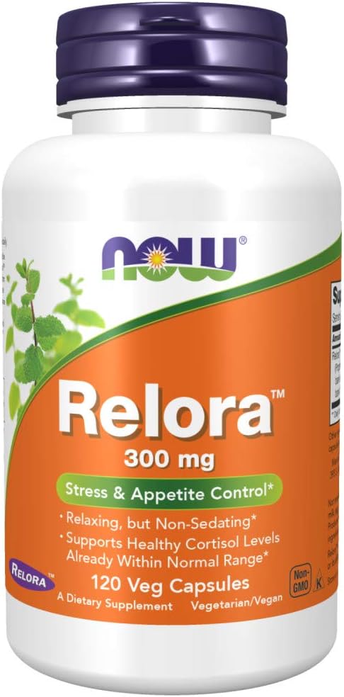 NOW Supplements, Relora 300 mg (a Blend of Plant Extracts from Magnolia officinalis and Phellodendron amurense), 120 Veg Capsules