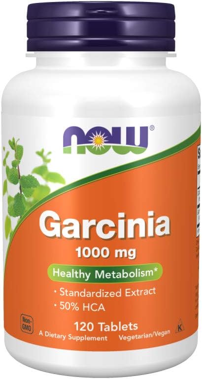 NOW Supplements, Garcinia (Garcinia Cambogia) 1,000 mg, Healthy Metabolism*,Weight Loss, 120 Tablets