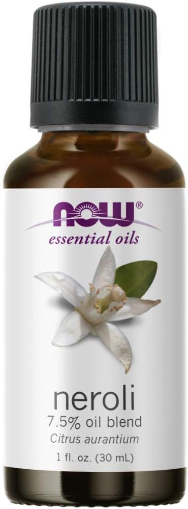 NOW Essential Oils, Neroli Oil, Deeply Floral Aromatherapy Scent, Steam Distilled, 100% Pure, Vegan, Child Resistant Cap, 1-Ounce