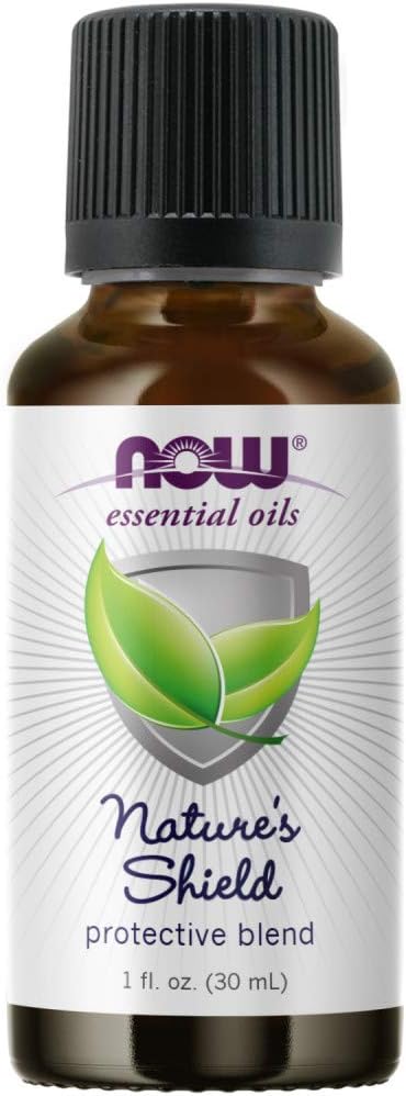 NOW Essential Oils, Nature' Shield, Energizing Aromatherapy Scent, Blend of Pure Essential Oils, Vegan, Child Resistant Cap, 1-Ounce