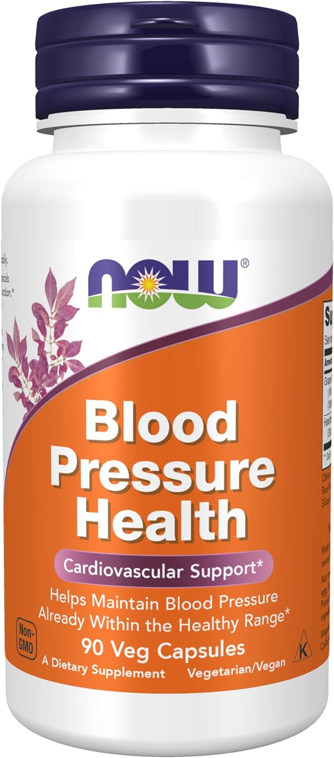 NOW Supplements, Blood Pressure Health with MegaNatural-BP, Cardiovascular Support*, 90 Veg Capsules