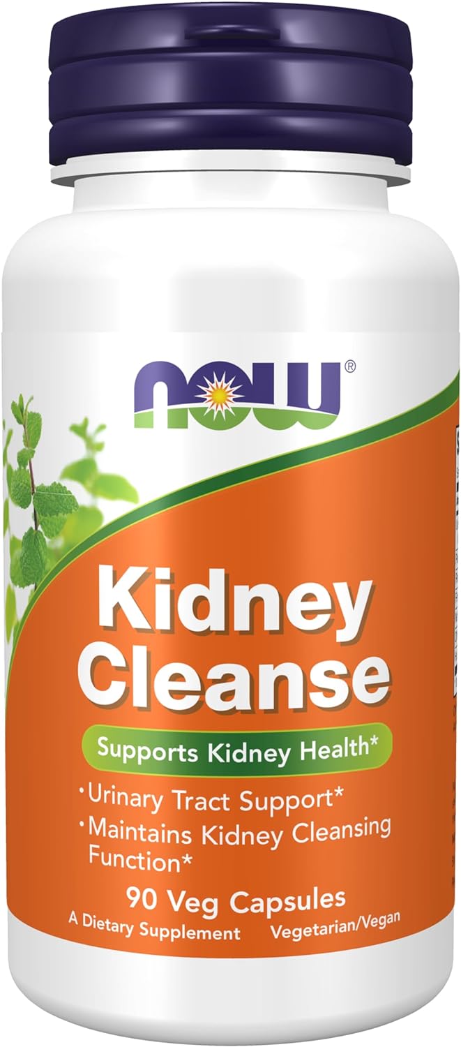 NOW Supplements, Kidney Cleanse with Uva Ursi, Parsley Seed, Fennel, and Horsetail, 90 Veg Capsules