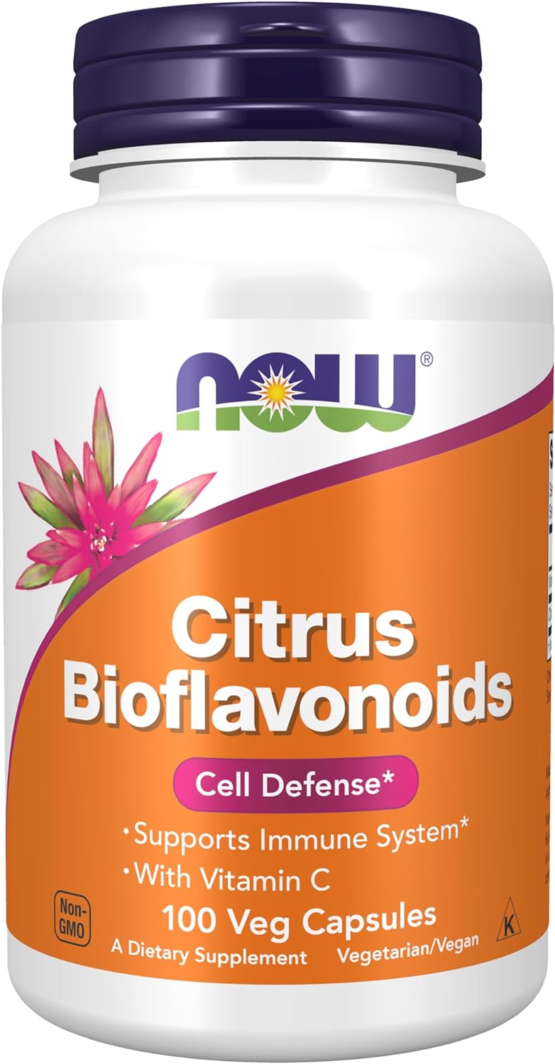 NOW Supplements, Citrus Bioflavonoids, Supports Immune System*, Cell Defense*, 100 Capsules