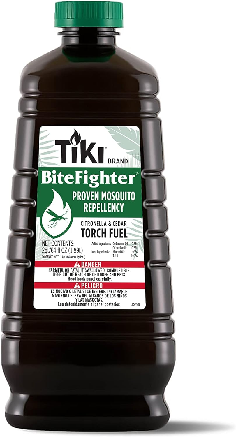 Tiki Brand BiteFighter Mosquito Repellent Torch Fuel, 64 Ounces