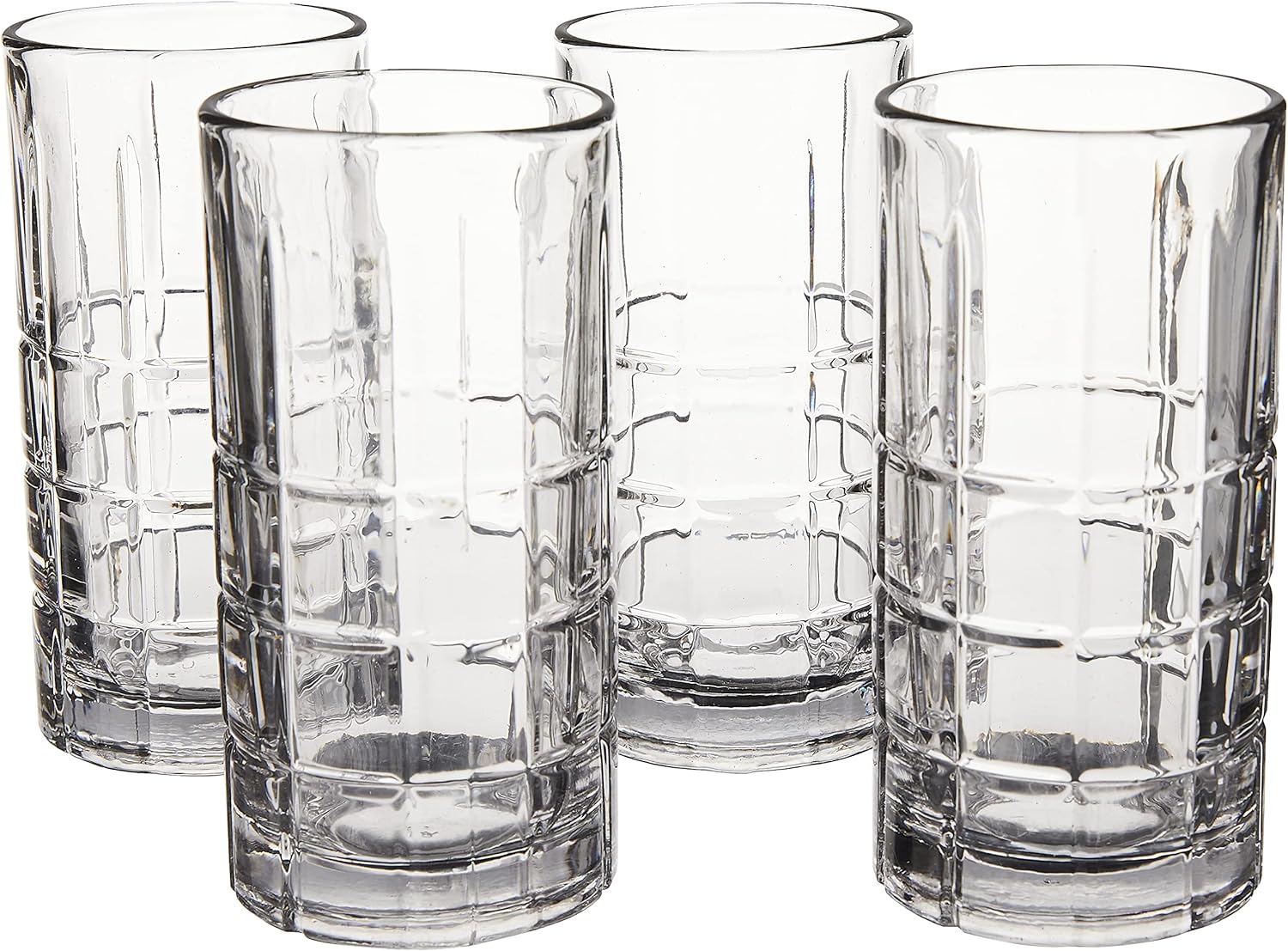 Anchor Hocking Manchester Drinking Glasses Set, 16 oz Tumbler Glasses, Set of 4