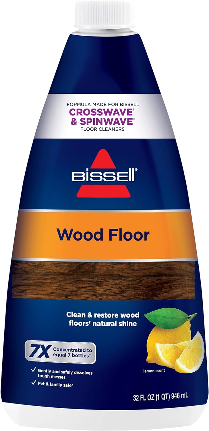 Bissell Crosswave Wood Floor Cleaning Formula, 32 oz. 1929, 32 Fl Oz (Pack of 1), RED