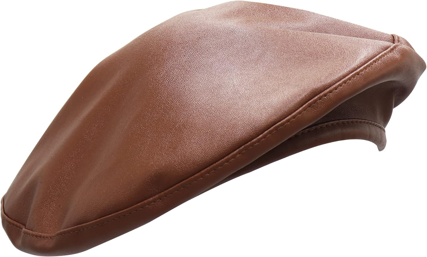 Womens Classic Pu Leather French Beret Hat