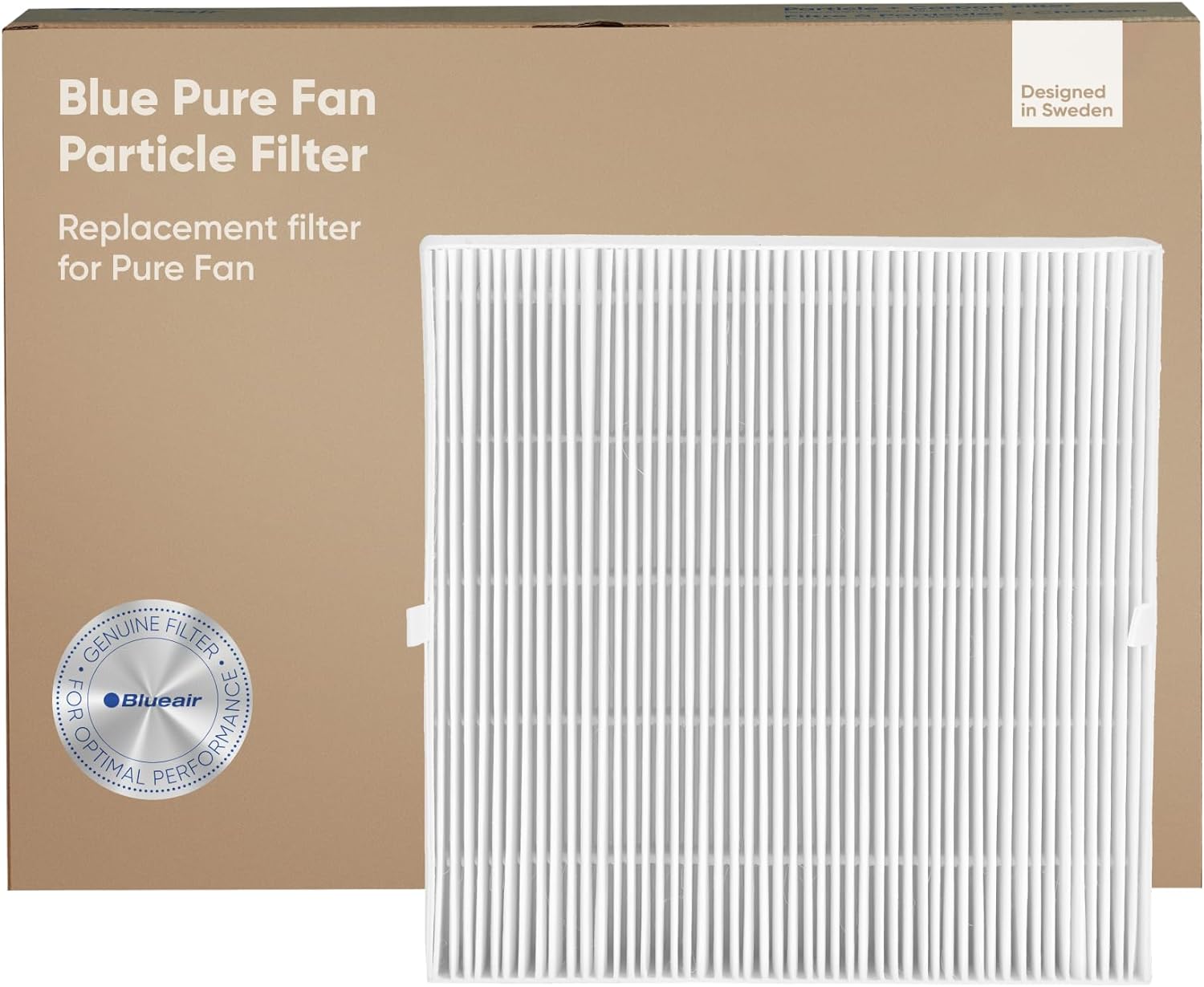 Blueair Blue Pure Fan Genuine Replacement Filter, Particle Filter for Large Pollutants Like Pollen & Dust