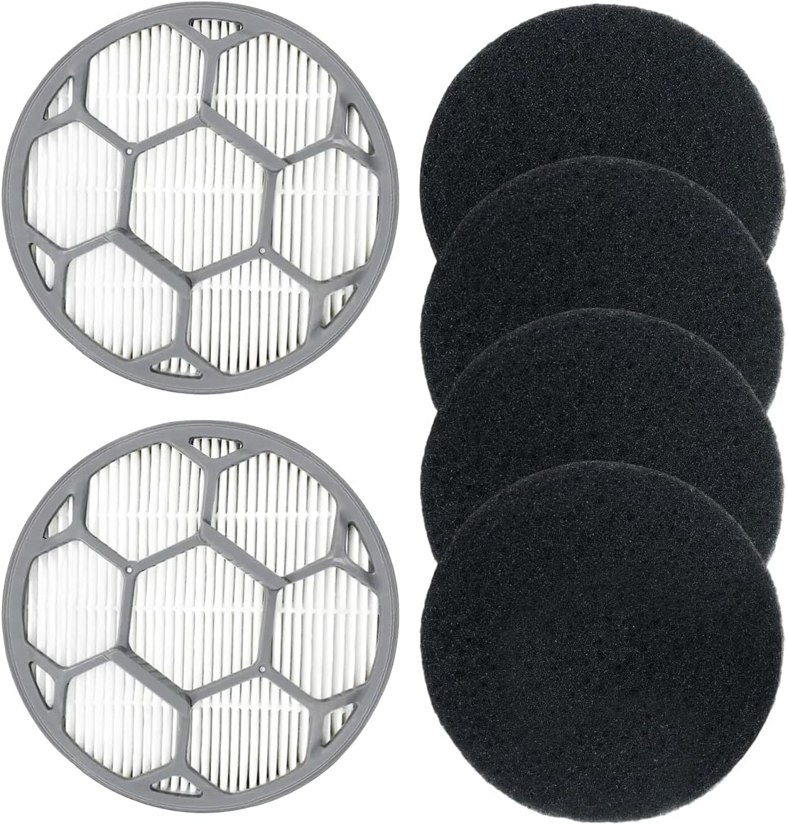 Hepa Filter Sponge Replacement Accessories for Neakasa/Neabot P1 Pro Pet Grooming Kit & Vacuum(2 Hepa Filters+4 Sponges)