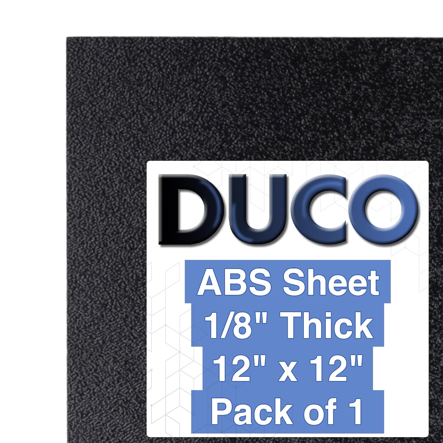 Duco ABS Plastic Sheet 1/8 Inch Thick 12