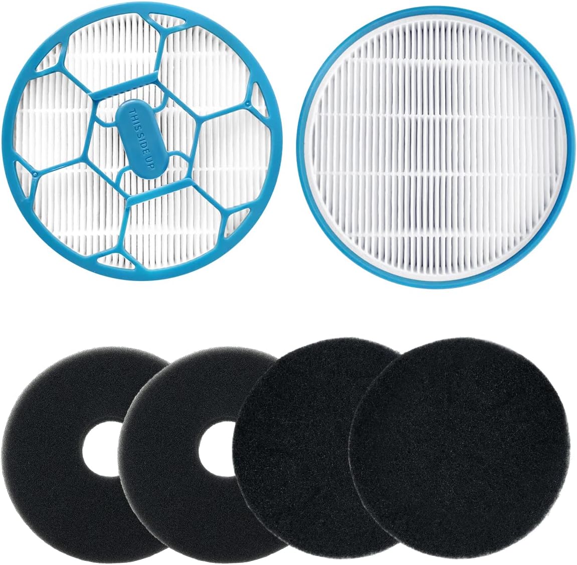 Hepa Filter Sponge Replacement Accessories for Neakasa/Neabot P2 Pro Pet Grooming Kit & Vacuum(2 Hepa Filters+2 Filter Sponges+2 Hollow Sponges)