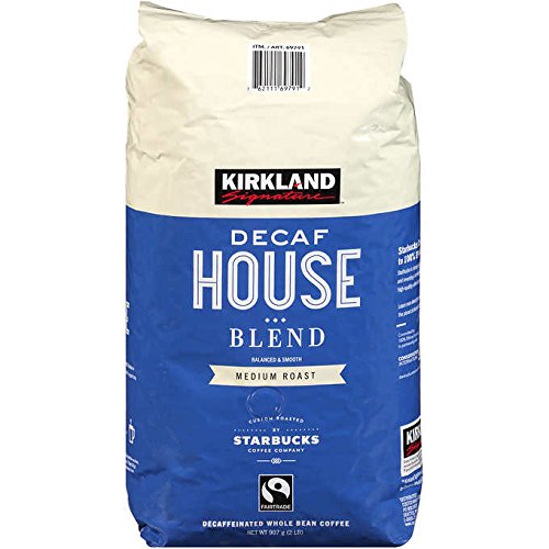 Kirkland Signature - Roasted by Starbucks ~ Decaf House Blend Coffee 2 lb. (Pack of 2) Total 4 Lb.