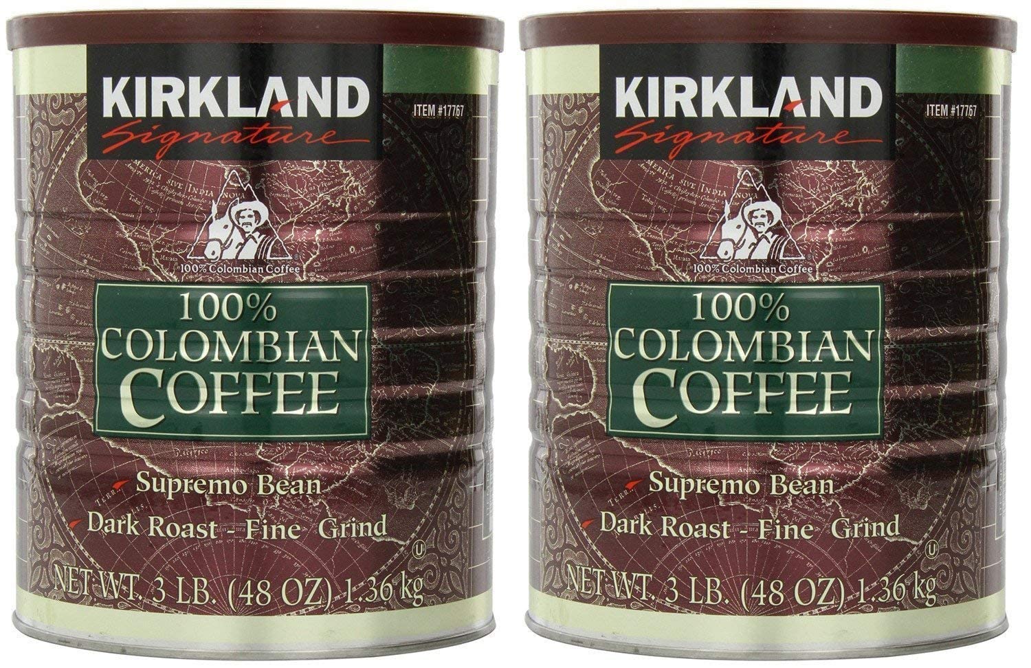 Signature 100% Colombian Coffee Supremo Bean Dark Roast-Fine Grind, 6 Pound ,Signature-ykgj