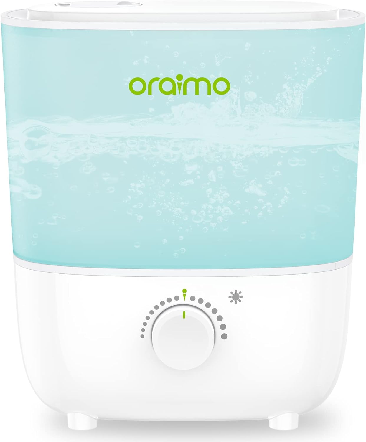 Oraimo Humidifiers for Bedroom, 2.5L Humidifiers for Baby with 7-Color Night Light, BPA Free, Top Fill Cool Mist Humidifier, Easy to Clean, 26dB Quiet, Ideal for Baby, Nursery, and Home (White)