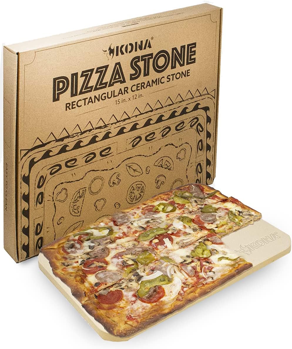 Kona Gourmet 15x12 Rectangle Cordierite Pizza Stone