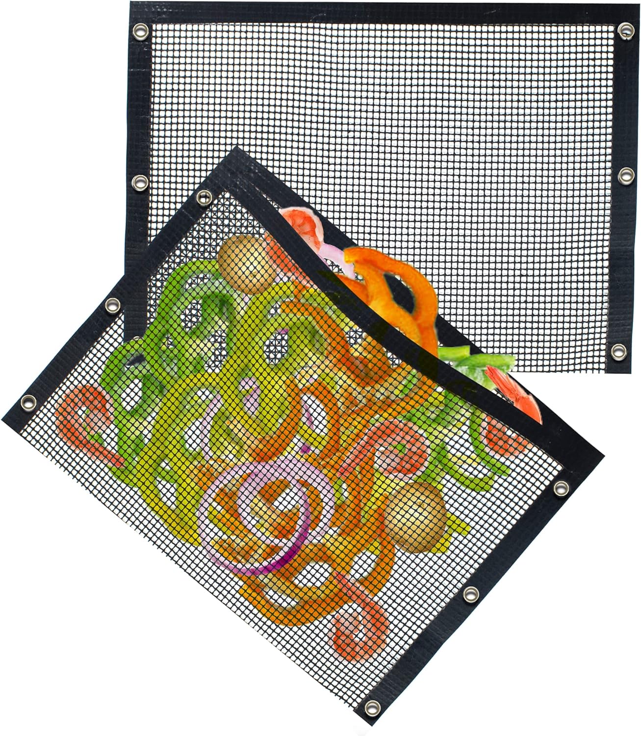 Kona Mesh Grill Bags - Non-Stick BBQ Grilling Bags for Veggies (Set of 2) - Reusable & Easy to Clean