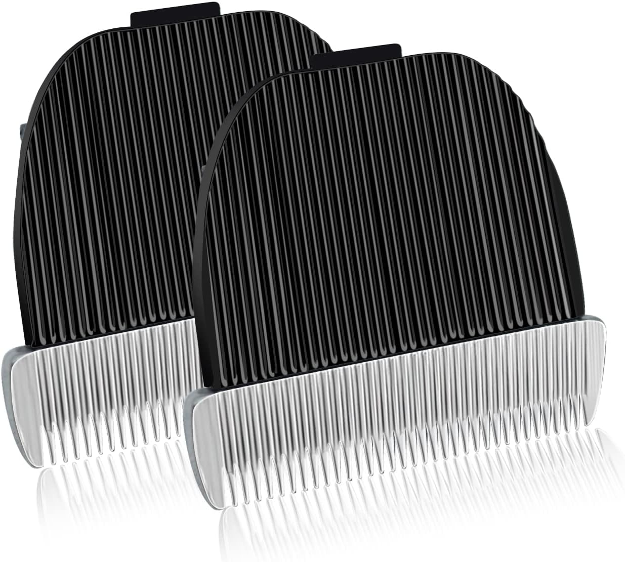 Audoc Dog Grooming Clipper Replacement Blades, Ceramic and Stainless Steel, Low Noise, Fits Oneisall Pet Clippers