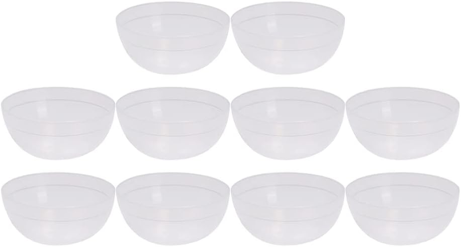 FOMIYES 30pcs Face Mixing Bowl Homemade Facial Bowl DIY Face Applicator Cosmetics Supplies Spa Beauty Tool for DIY Massage Body Transparent S