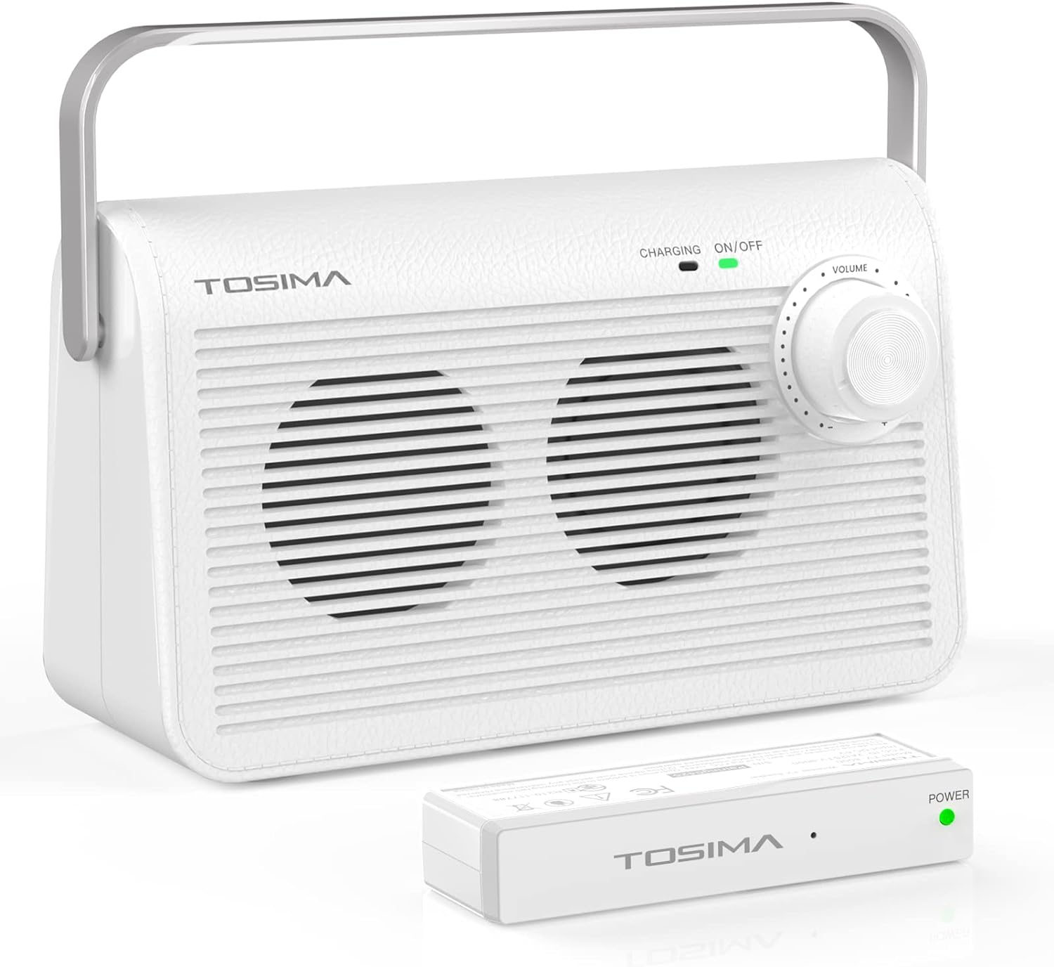 Tosima TV9000W Wireless Speaker for TV, Easy Control Portable TV Soundbox for Elderly (TV Need 3.5mm Jack or Audio Out Plug)