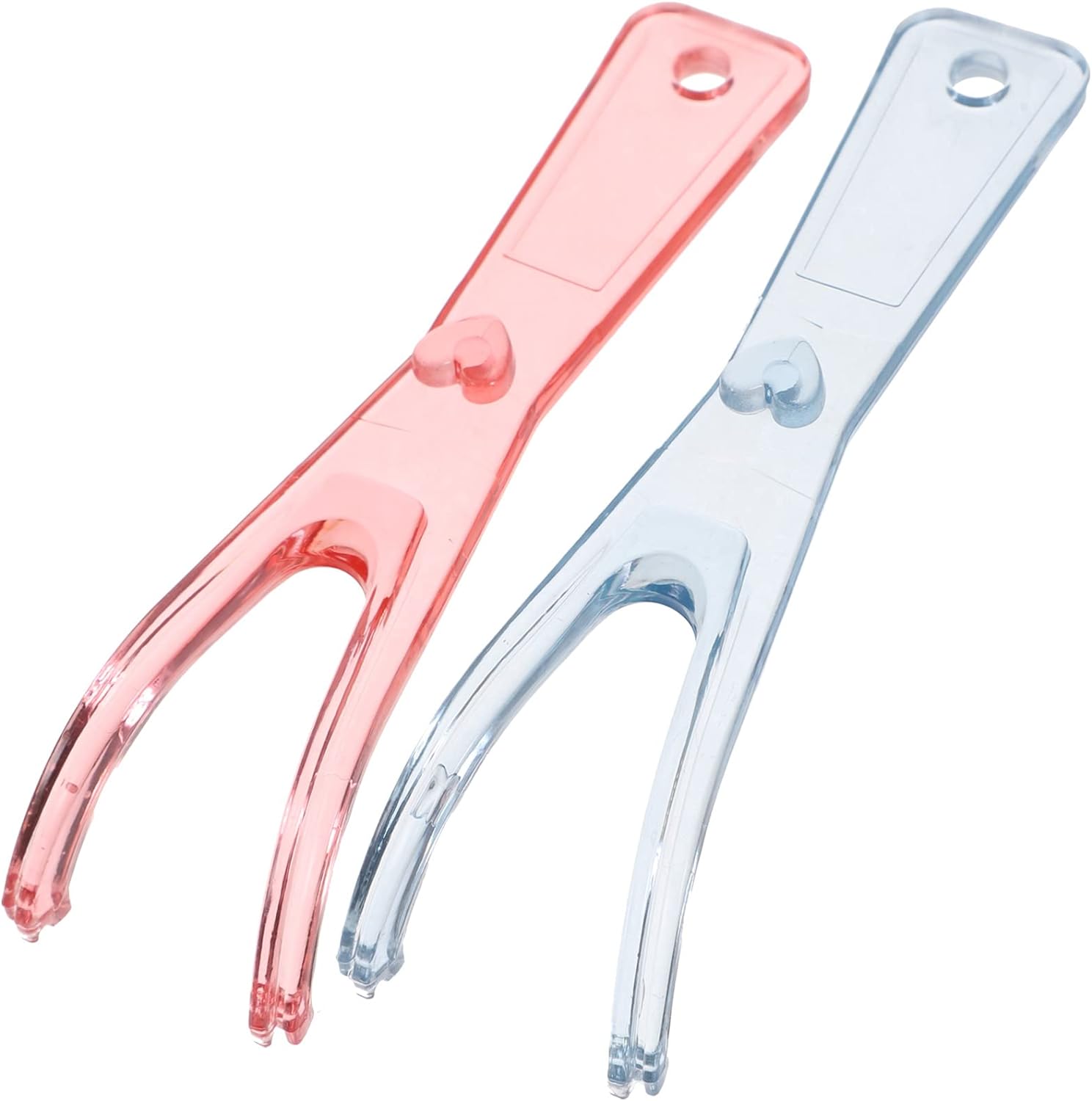 2PCS Dental Floss Holder, Replacement Handle Dental Floss Rack Oral Picks Holder for Teeth Care (Pink+ Blue)