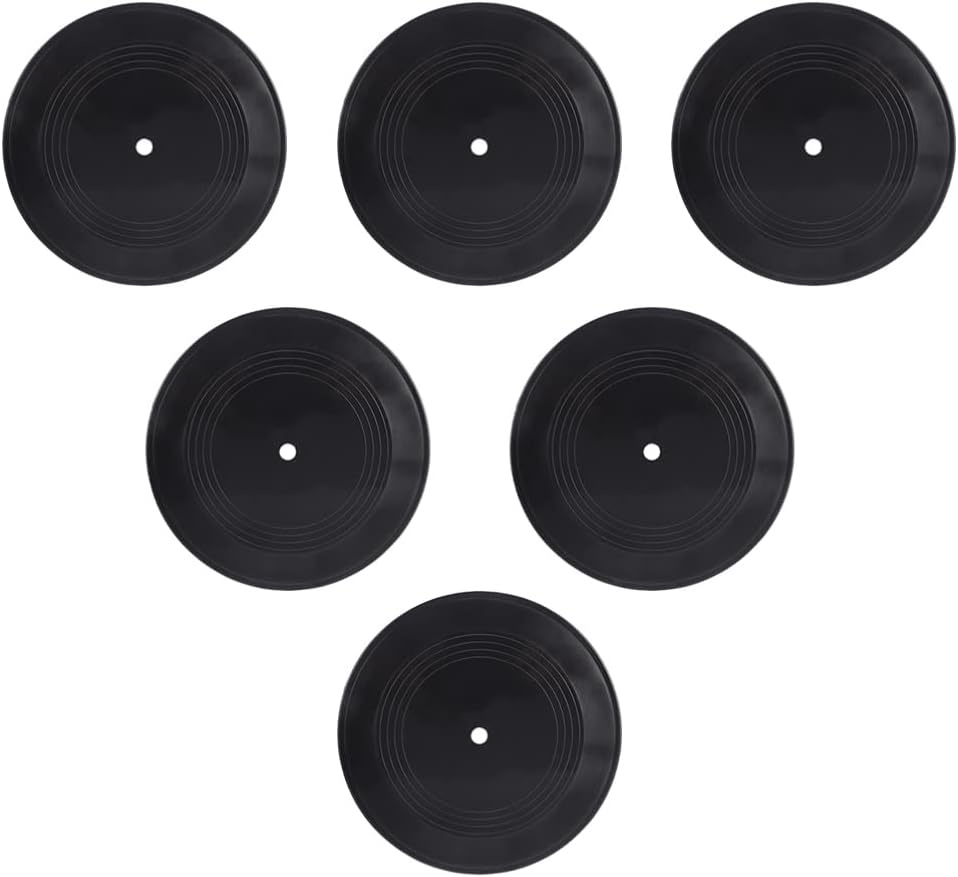 FOMIYES Home Decor 6 Pcs Vinyl Record Wall Decoration Retro Blank Aesthetic Records Signs 1950s Rock and Roll Party Decorations for Home Wall Decor Music Party Favors 5 Inch Vintage Decor