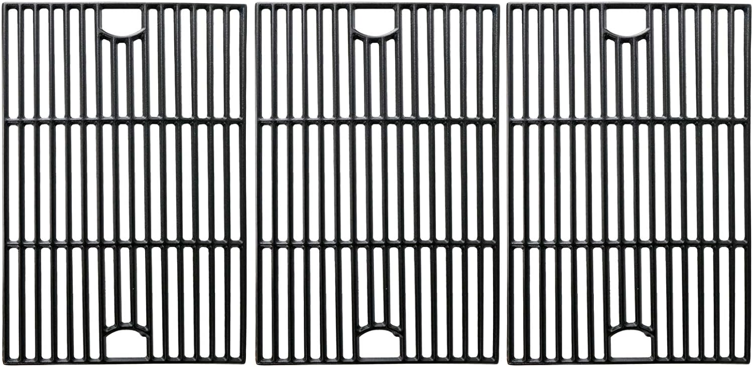 Uniflasy Cooking Grate for Nexgrill 720-0896B 720-0896E 720-0898 Gas Grills, Cast Iron Grates Replacement Parts Homedepot Nexgrill 720-0896 720-0896C 720-0896CP 720-0898A 17 inch Grill Grid, 3 Pack