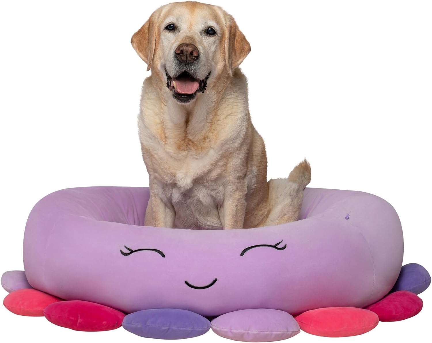 Squishmallows Original 36-Inch Beula The Octopus Pet Bed - Extra Large Ultrasoft Official Plush Pet Bed