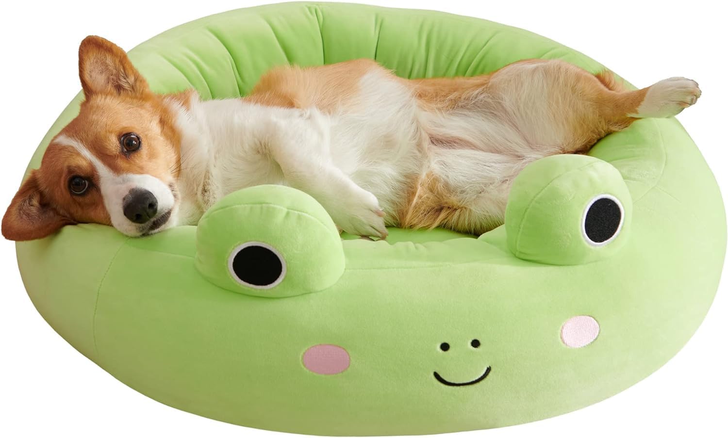 Squishmallows 24-Inch Wendy Frog Pet Bed - Medium Ultrasoft Official Squishmallows Plush Pet Bed