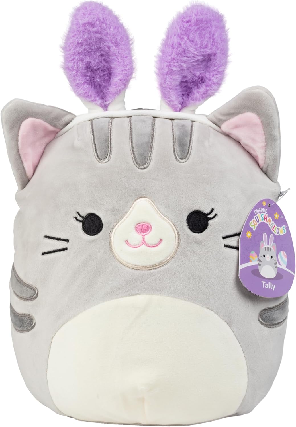 Squishmallows 10 Tally The Cat Easter Plush - Officially Licensed Kellytoy - Collectible Cute Soft & Squishy Kitty Stuffed Animal Toy - Add to Your Squad - Gift for Kids, Girls & Boys - 10 Inch