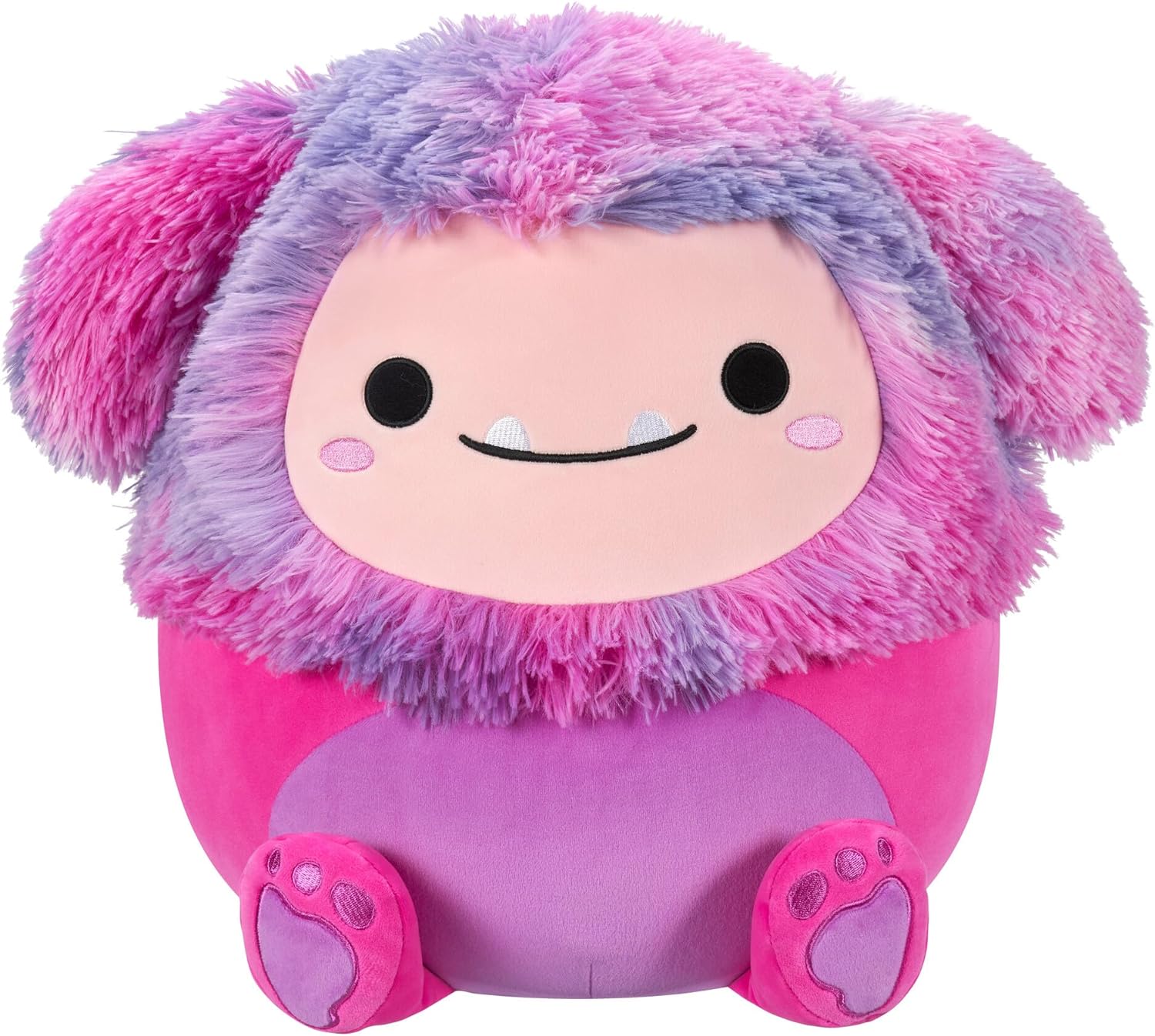 Squishmallows Original 14-Inch Woxie Magenta Bigfoot with Tie-Dye Mane - Official Jazwares Large Plush