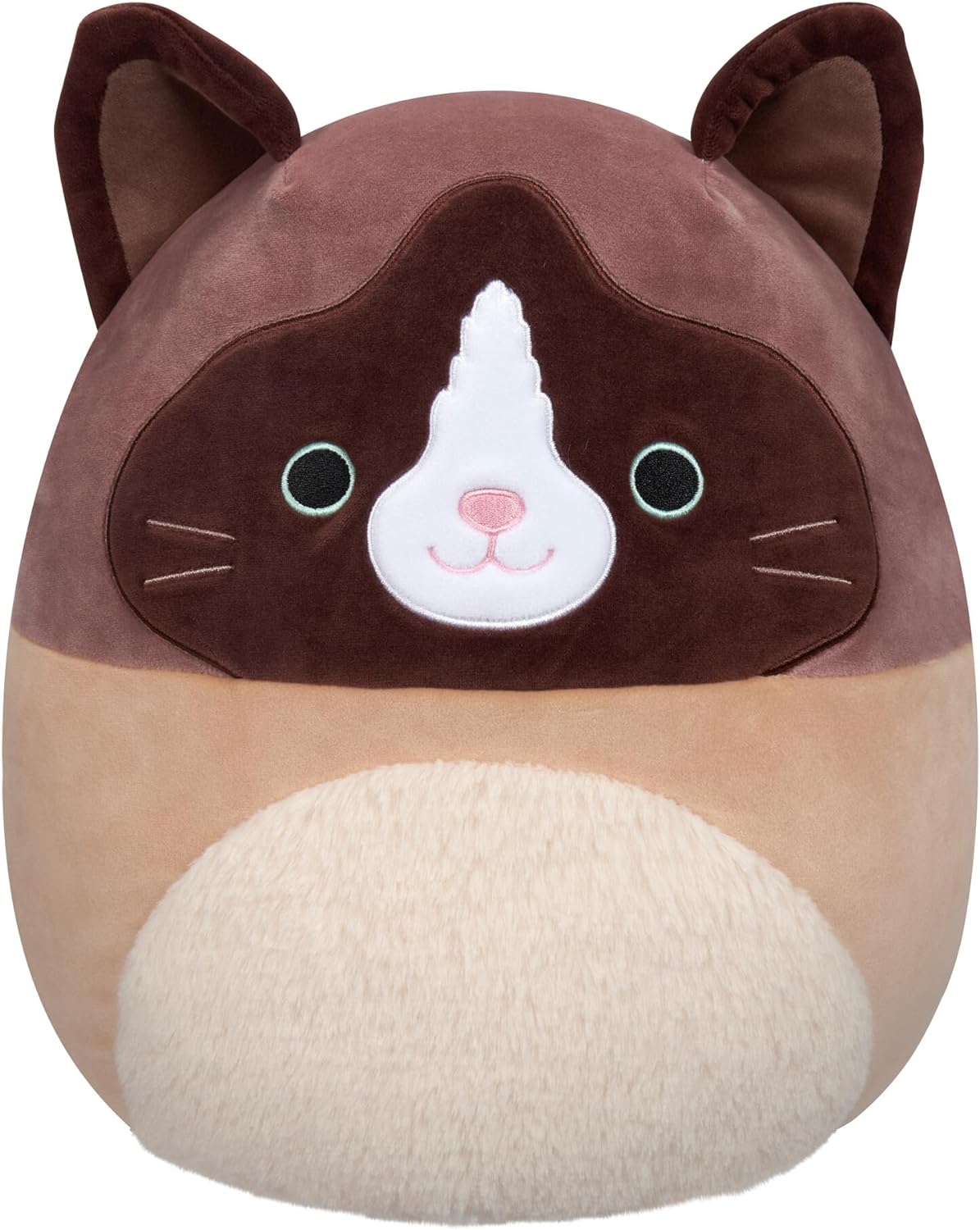 Squishmallows Original 16-Inch Woodward Snowshoe Cat with Fuzzy Belly - Official Jazwares Large Plush