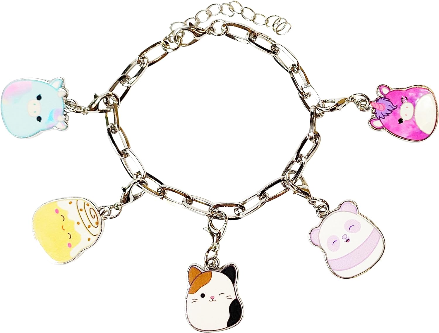 LUV HER Squishmallow Girls Add A Charm Box Set with 1 Charm Bracelet & 5 Interchangeable Charms - Ages 3+