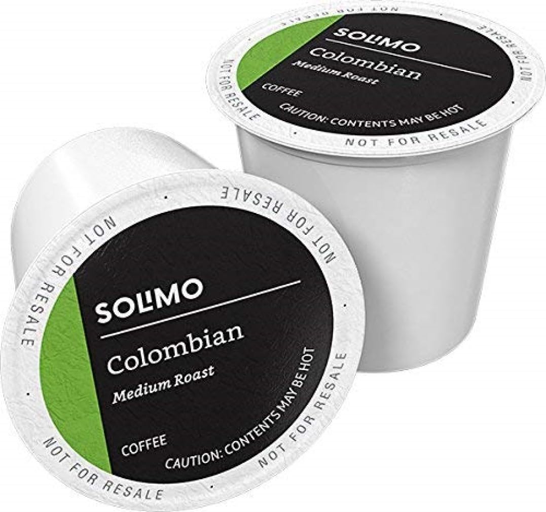 Amazon Brand - Solimo Medium Roast Coffee Pods, Colombian, Compatible with Keurig 2.0 K-Cup Brewers, 100 Count