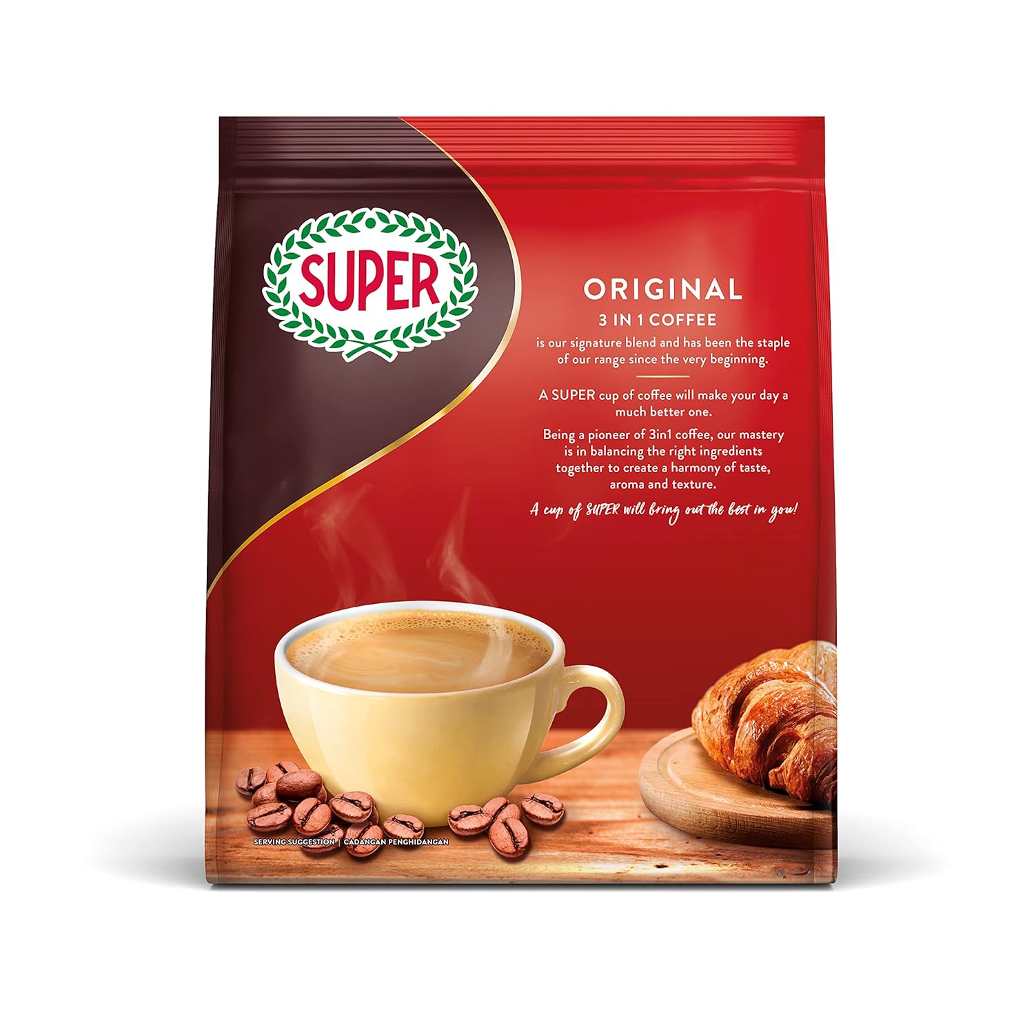 SUPER Original 3 in 1 Instant Coffee - 800g, 40 Sticks