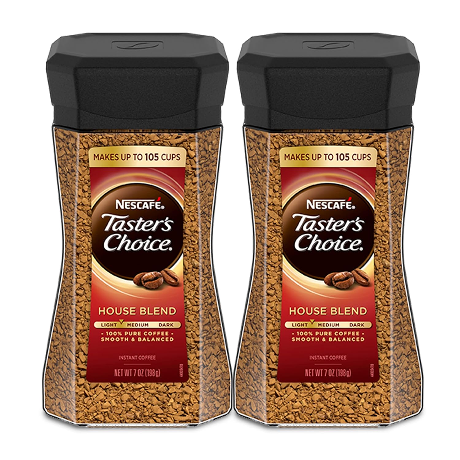 Nescafe light roast Taster' Choice House Blend Instant Coffee, 7 Ounce (Pack of 2)