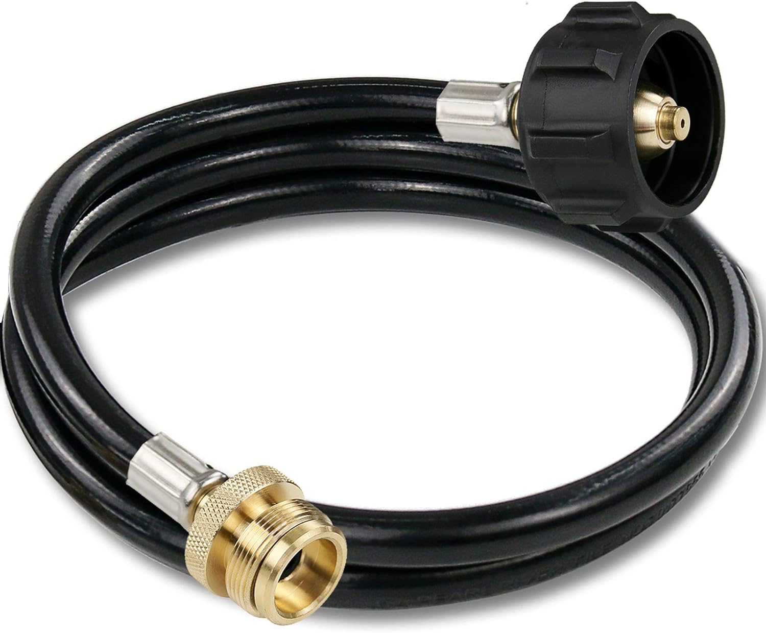 Uniflasy Propane Tank Adapter Hose 5 Feet 1lb to 20lb Converter for QCC1/ Type1 Propane Tank, LP and Gas Grill Replacement Hose Adapter Conversion Kit, 16.4oz Tank Converter Connects Barbeque Assembly