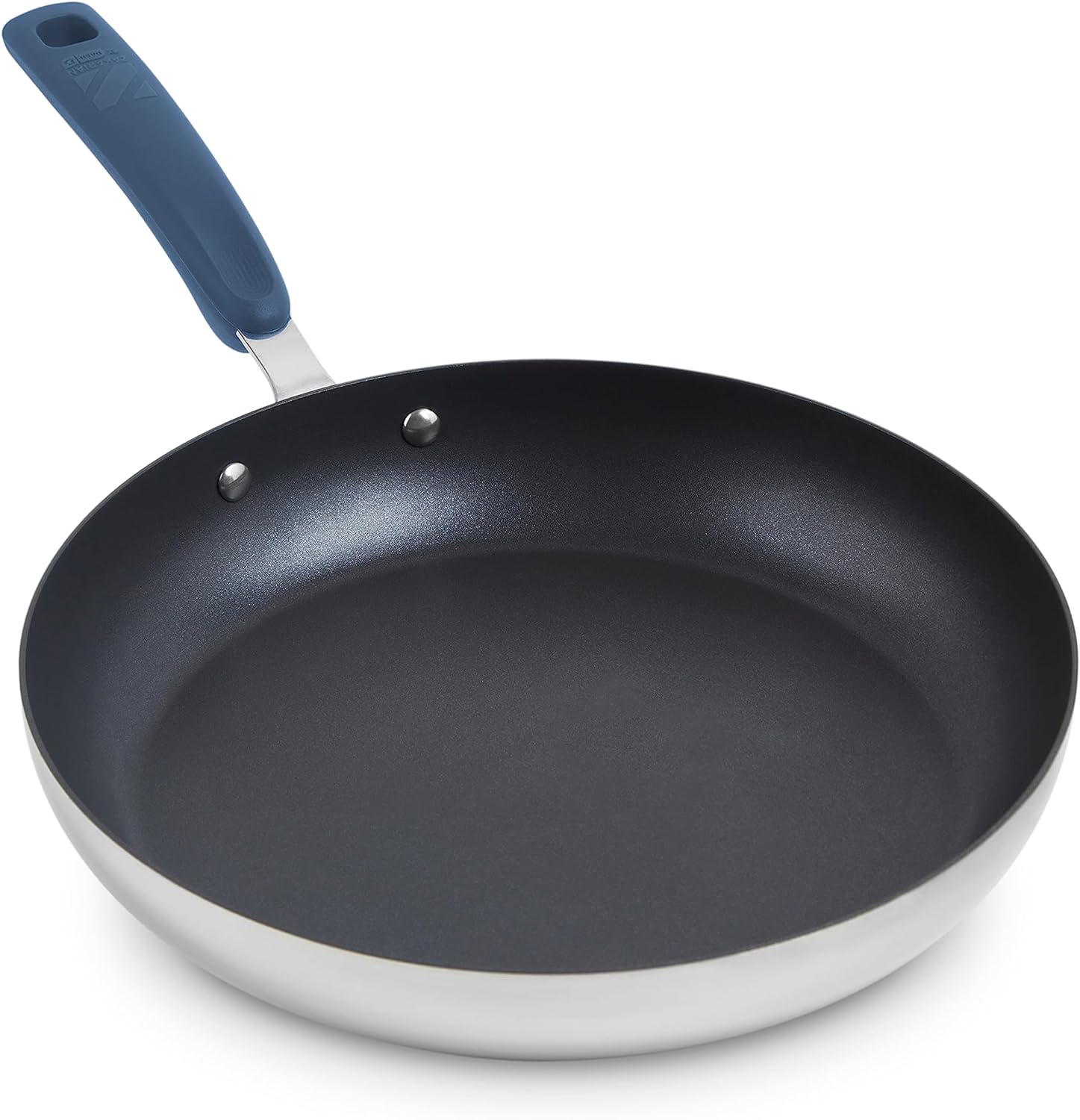 Zakarian by Dash 12 TruPro Nonstick Stainless Steel Fry Pan- Blue