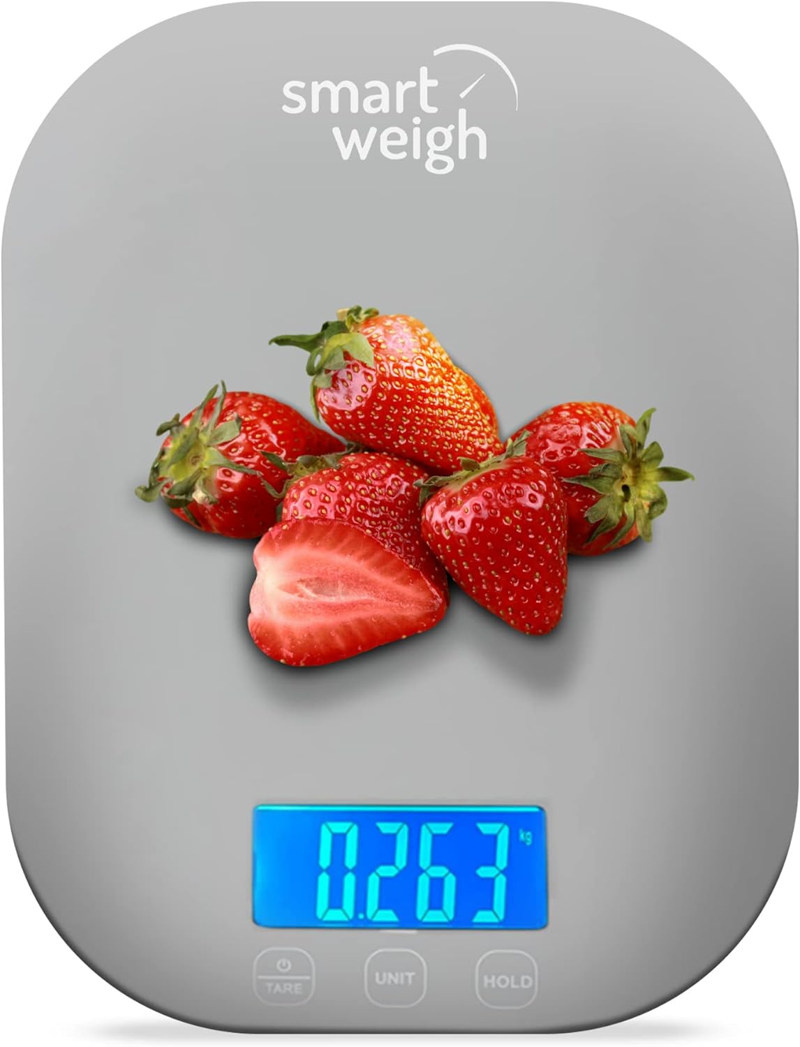 Smart Weigh 11 lb. Digital Kitchen Food Scale, Mechanical Accurate Weight Scale with 5-Unit Modes, Grams and Ounces for Weight Loss,Weighing Ingredients, Dieting, Keto Cooking, Meal Prep and Baking