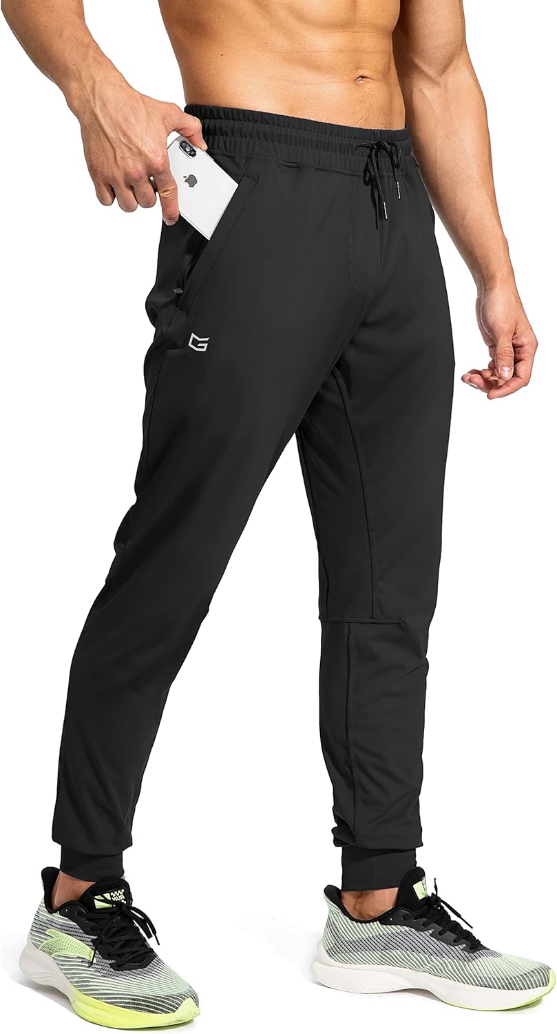 G Gradual Men' Sweatpants with Zipper Pockets Athletic Pants Traning Track Pants Joggers for Men Soccer, Running, Workout