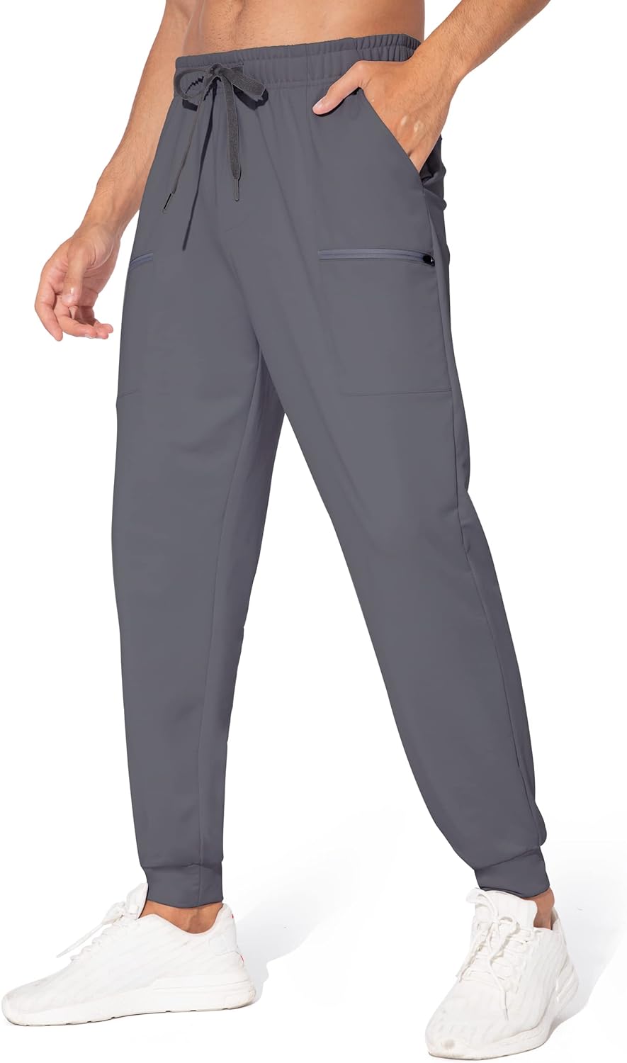 M MAROAUT Men' Joggers Pants - Lightweight Sweatpants with Zipper Pockets, Gym Workout Pants for Athletic Running Casual