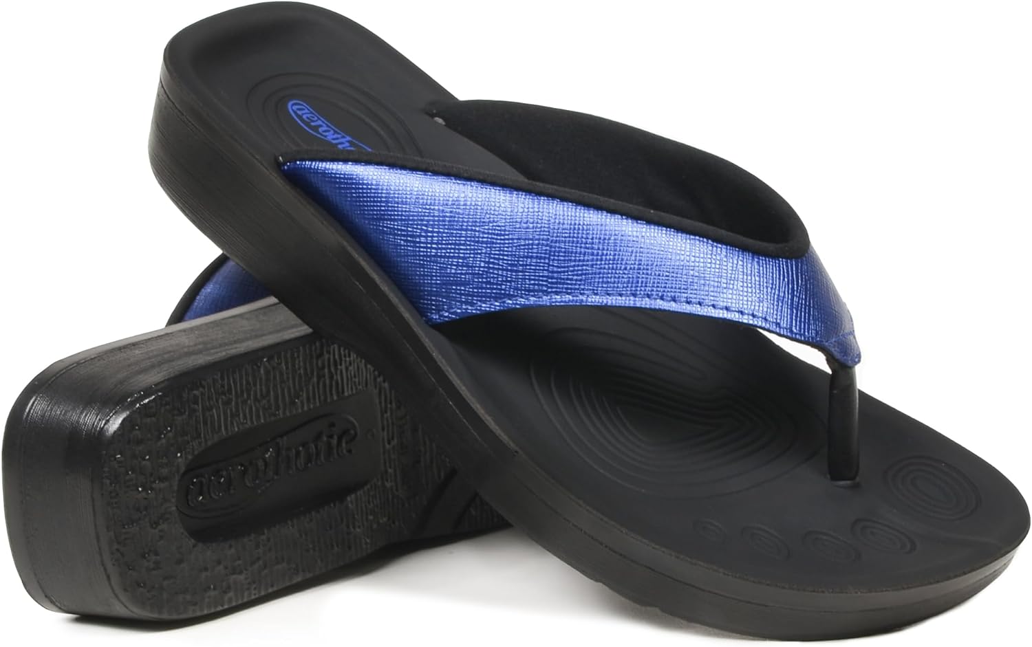 AEROTHOTIC Women' Comfortable Arch Support Summer Orthotic Flip Flops Sandals
