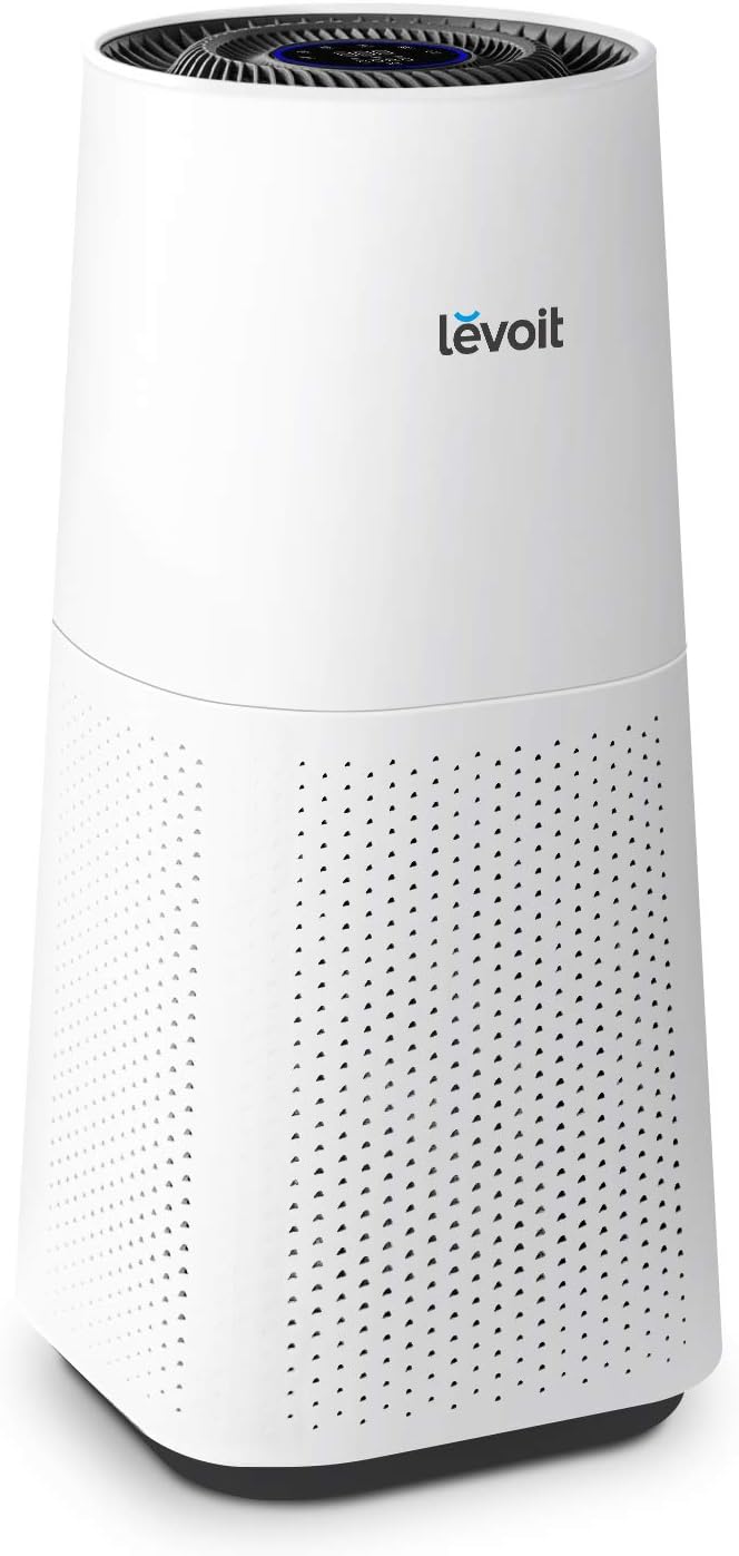 LEVOIT Air Purifiers for Home Large Room with HEPA Filter for Allergies, Cleaner for Pets, Smoke Mold, Pollen, Dust, Quiet Odor Eliminators for Bedroom, Smart Sensor, Auto Mode, LV-H134, White