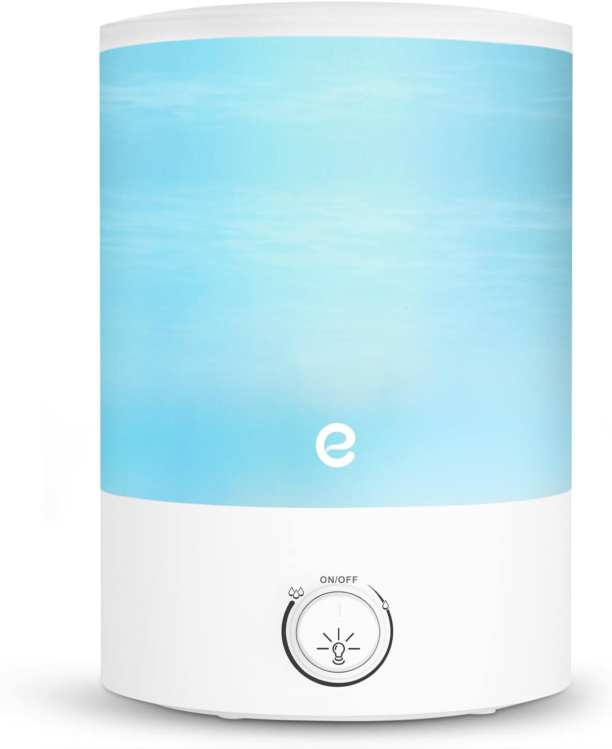 Esemoil Humidifiers for Bedroom, 2.5L Cool Mist Ultrasonic Air Humidifier with Top Fill & Quiet, 360 Nozzle, BPA Free, 25 Hour Diffuser with 8 Color Light & Auto Shut-off for Home Baby Nursery Plants