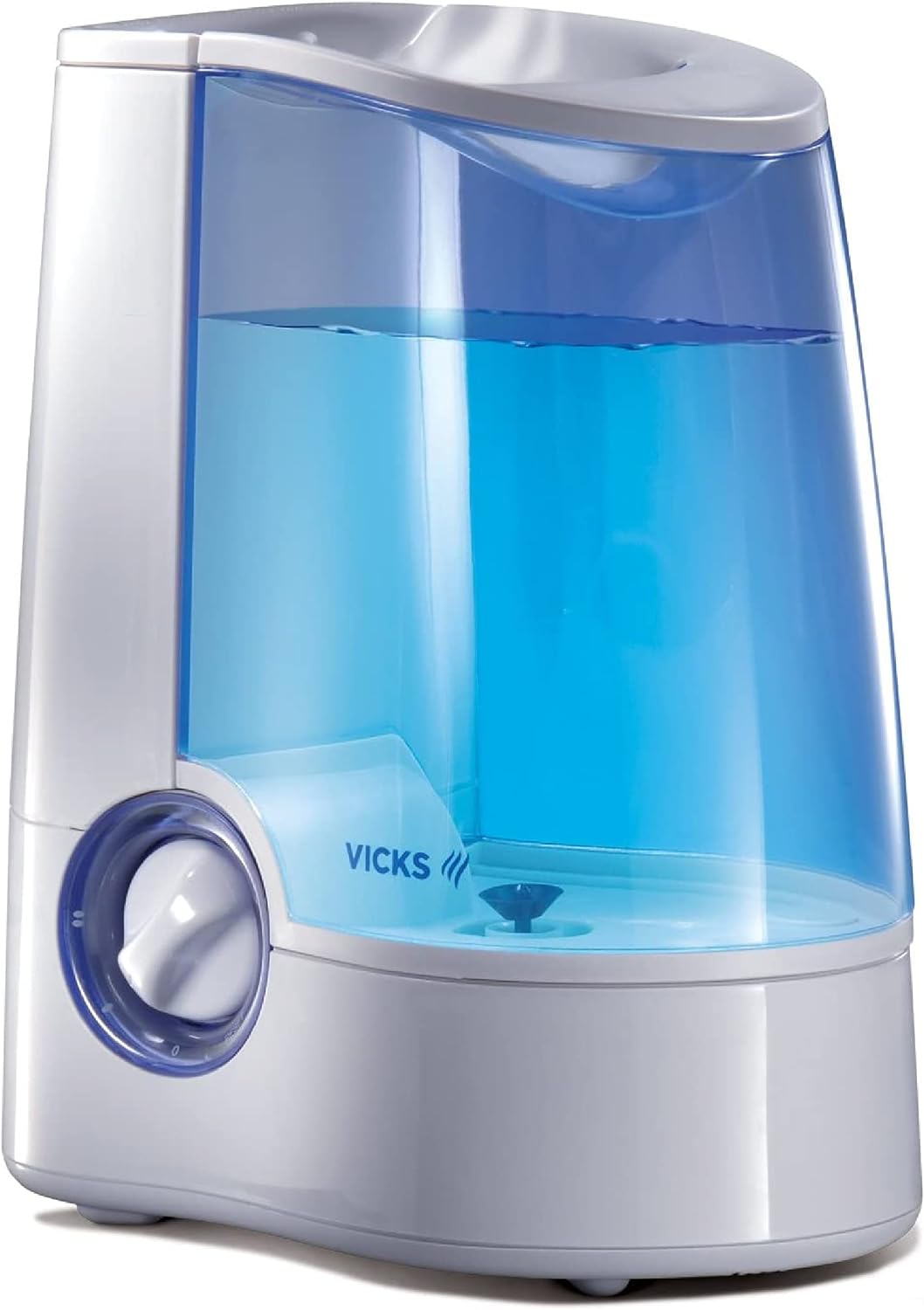 Vicks 1 Gal Warm Mist Humidifier for Bedrooms. Soothing cough/congestion relief. Use with Vicks VapoSteam medicated liquid cough suppressant. Warm mist Vaporizer for Kids Rooms and More.