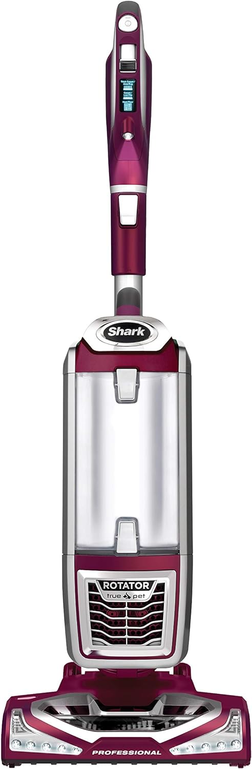 Shark NV752 Rotator Powered Lift-Away TruePet Upright Vacuum with HEPA Filter, Large Dust Cup Capacity, LED Headlights, Upholstery Tool, Perfect Pet Power Brush & Crevice Tool, Bordeaux