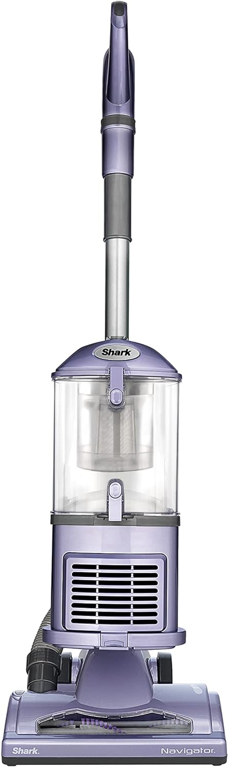 Shark NV352 Navigator Lift Away Upright Vacuum, Hepa Filter, Anti-Allergen Technology, Swivel Steering, Ideal for Carpet, Stairs, & Bare Floors, with Wide Upholstery & Crevice Tools, Lavender