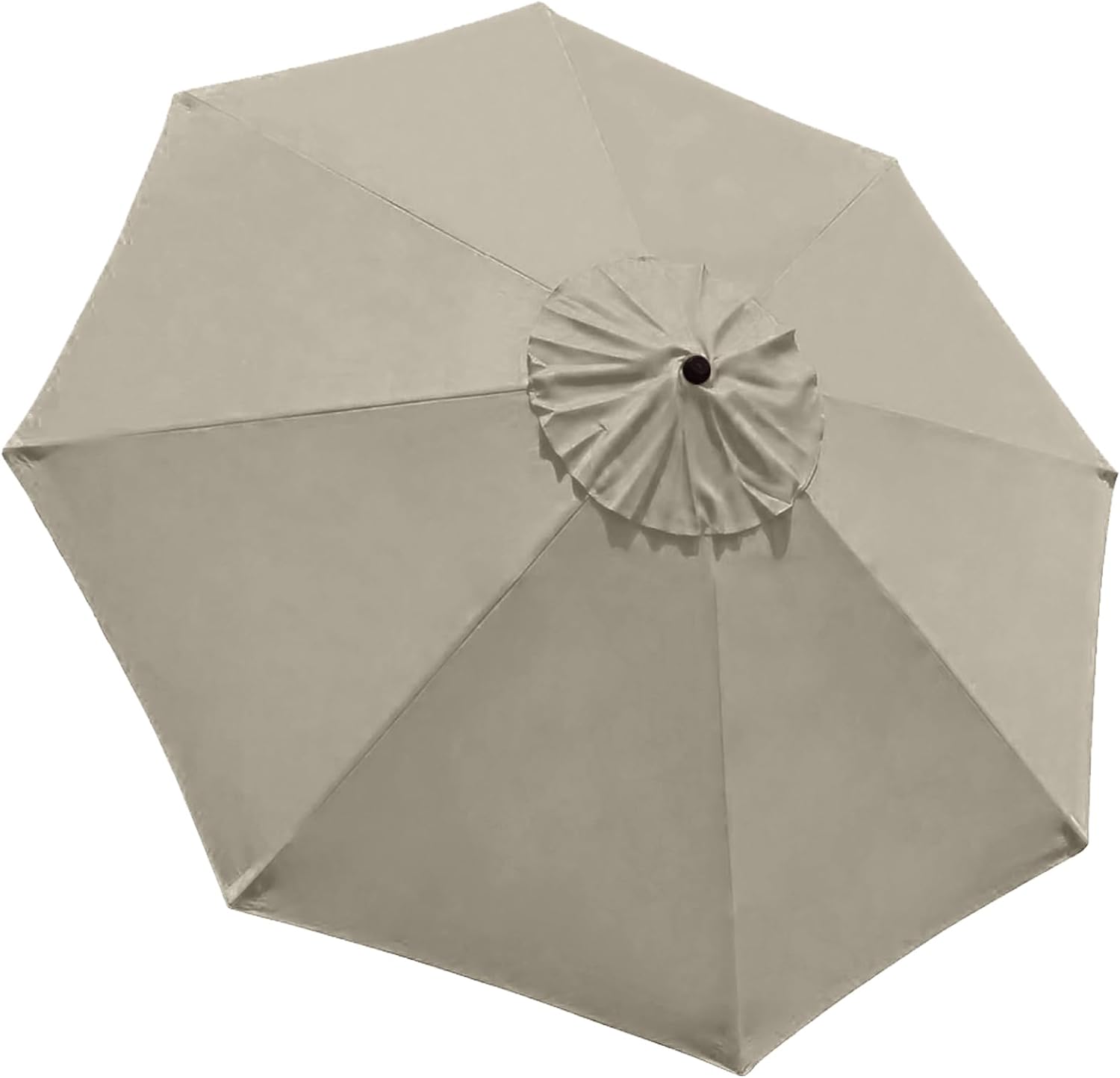 EliteShade USA Sunumbrella 9ft Replacement Covers 8 Ribs Market Patio Umbrella Canopy Cover (CANOPY ONLY) (Beige)