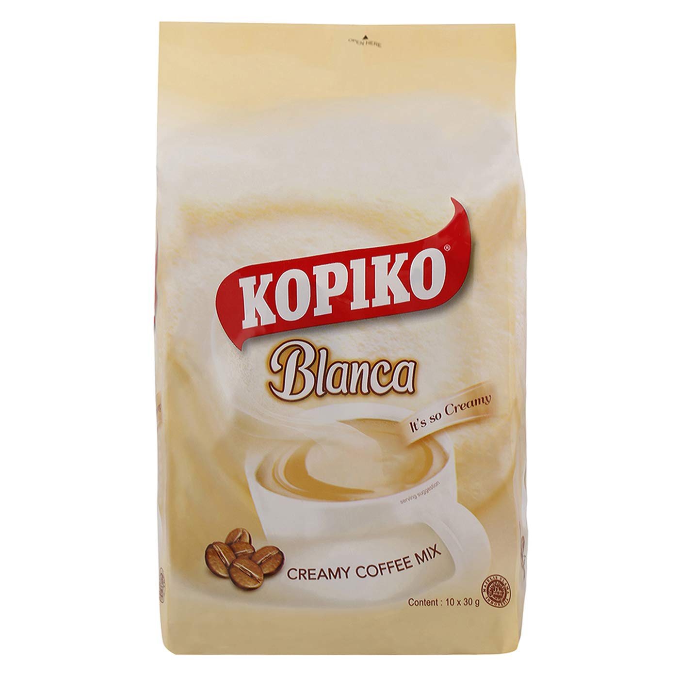 Kopiko Blanca 3 In 1 Creamy Coffee Mix, 10.6 Oz (Pack of 10)