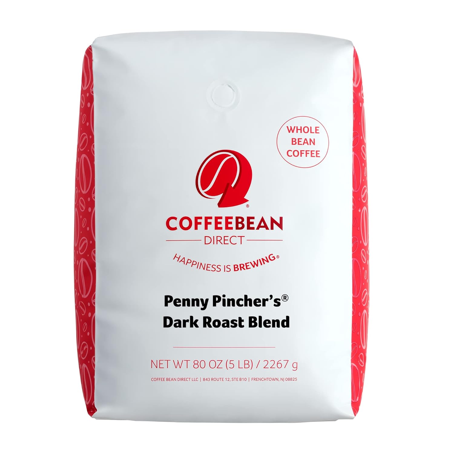 Coffee Bean Direct Penny Pincher' Dark Roast Blend, Whole Bean, 5 lb Bag